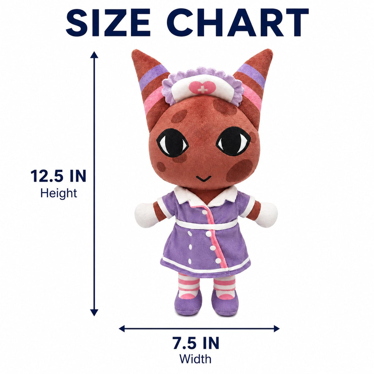 Pozbrd Animal Hospital Plush, 12.5 Inch Head Nurse Plush，Gifts for Horror Game Enthusiasts and Fans
