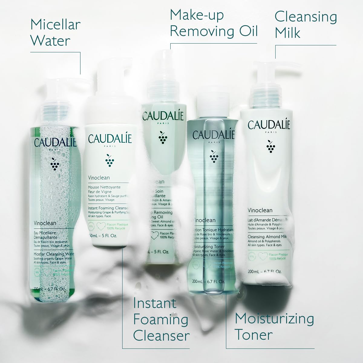 Caudalie Vinoclean Makeup Removing Cleansing Oil, Travel-Size - 75 mL