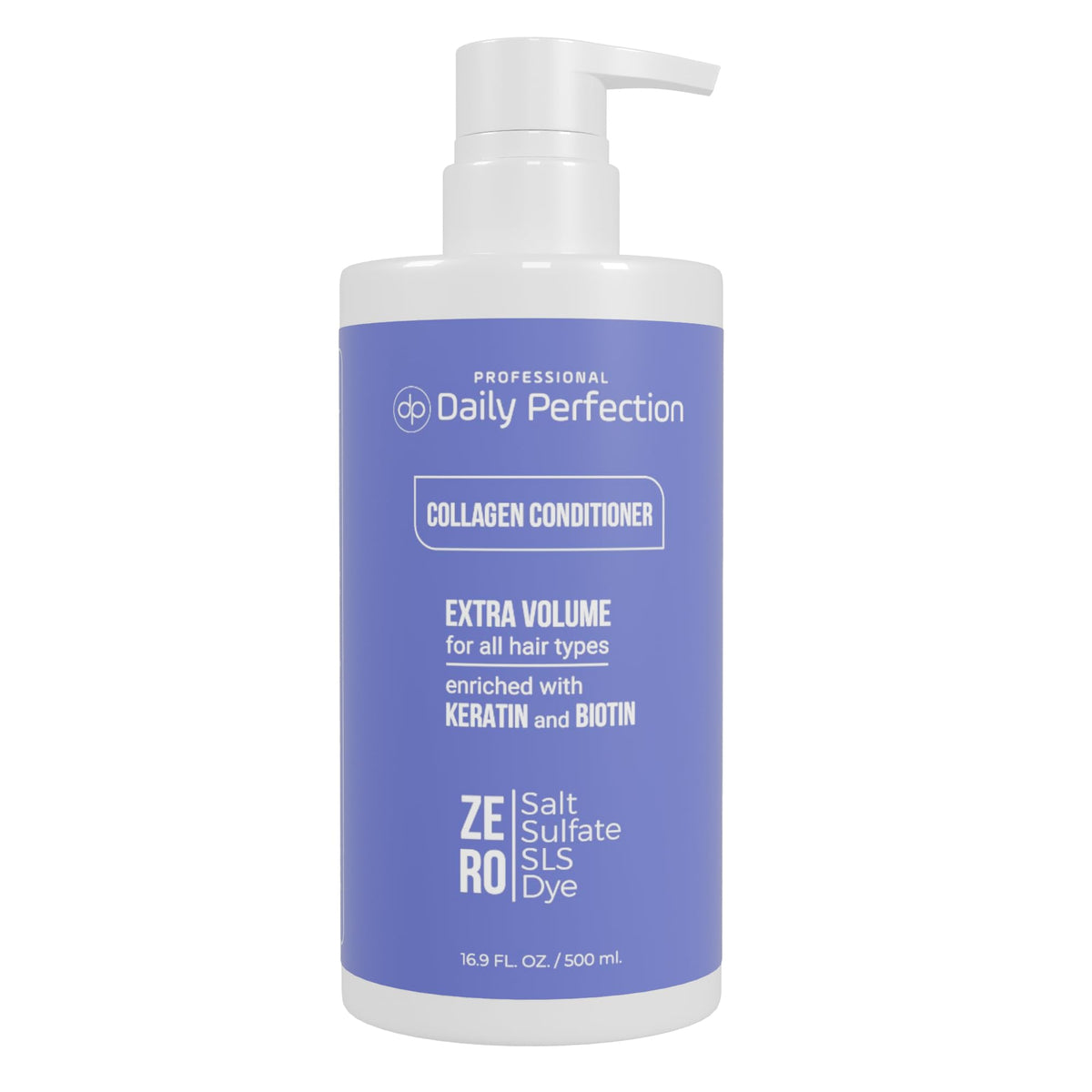 Collagen Conditioner With Biotin And Keratin, Salt-Free, Sulfate-Free, Paraben-Free Formula To Nourish And Add Extra Volume In A