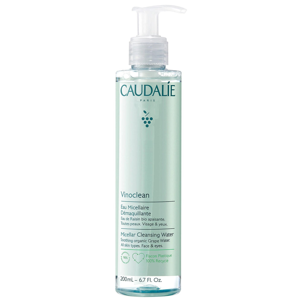 Caudalie Vinoclean Micellar Cleansing Water - 200 mL