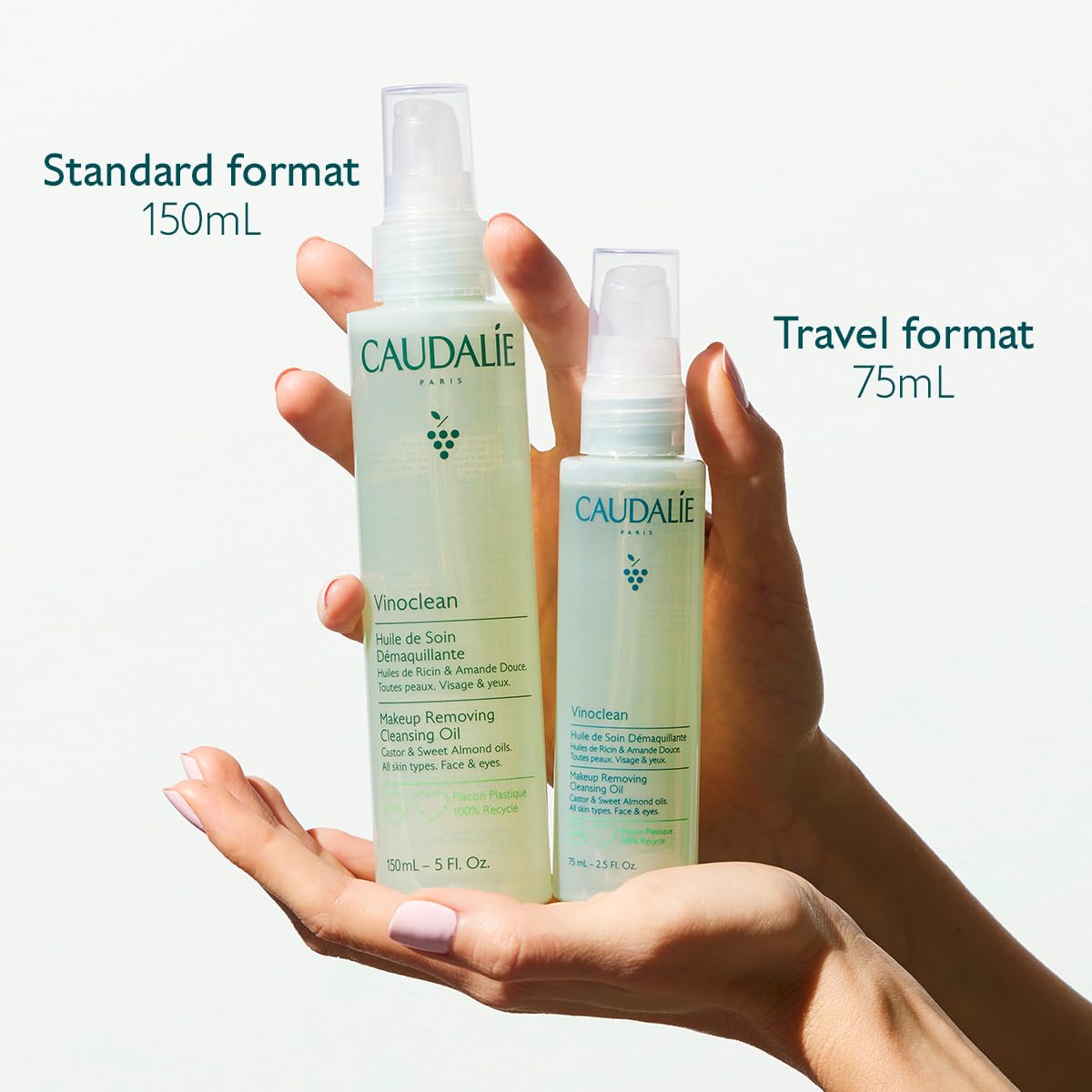 Caudalie Vinoclean Makeup Removing Cleansing Oil, Travel-Size - 75 mL
