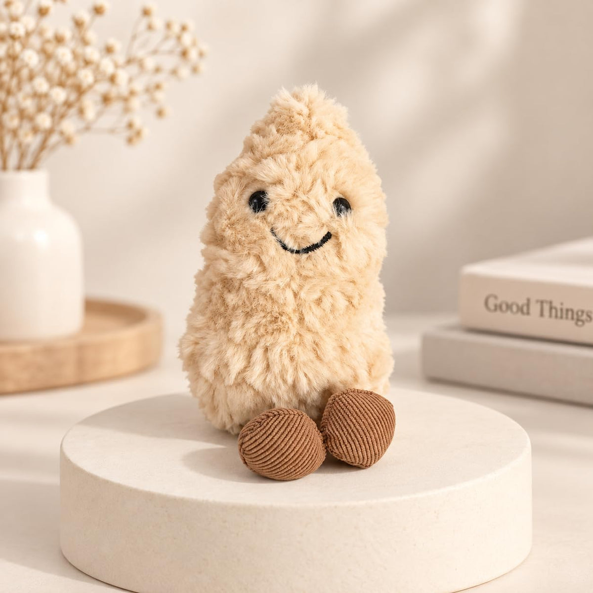 Peanut Stuffed Animal, Cute Food Plushies Peanut Gifts for Kid Girls Boys