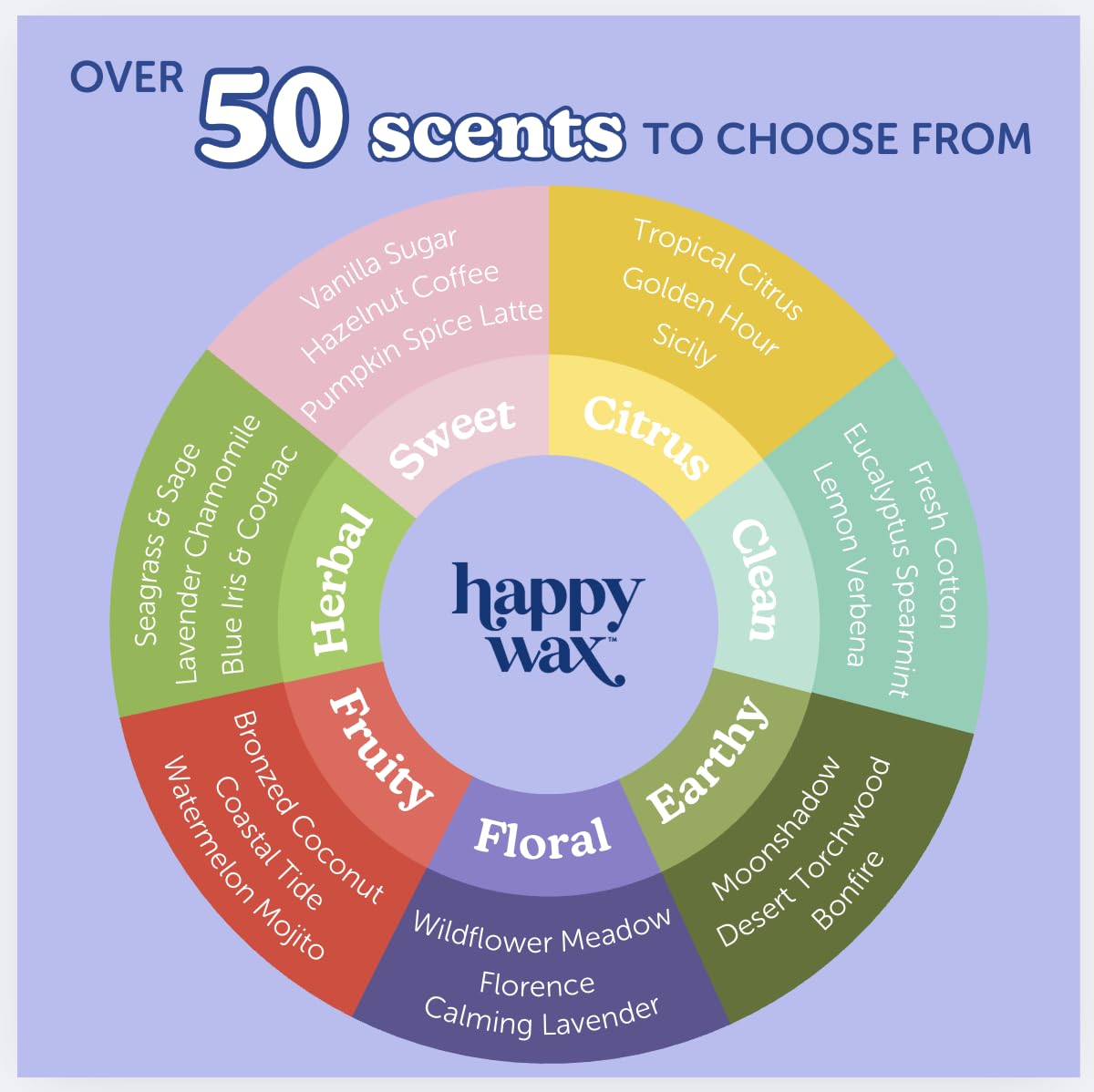 Happy Wax Fall Scented Soy Wax Melts 6oz Variety Pack - Fall Mix
