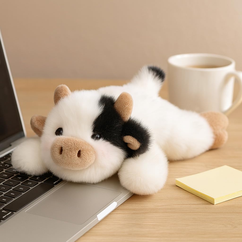 Mushymallow Cow Stuffed Animal Plush Toy, Cute Soft Gift for Kids