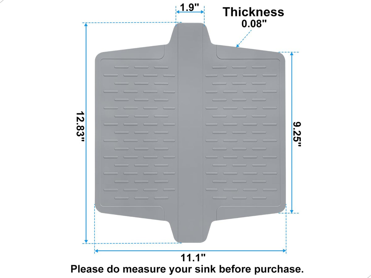 Sink Saddle, Divider Protector Mat, Kitchen Sink Mat, Silicone Protector