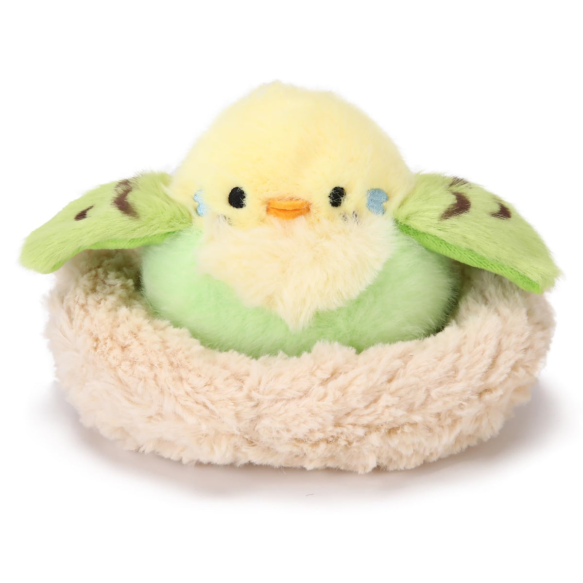 6.7” Bird's Nest Plush Toy Realistic Stuffed Animal Birdhouse Gift for Kids