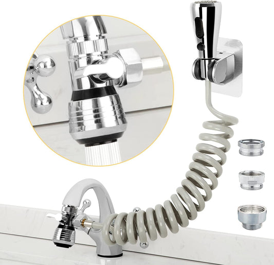 CECEFIN Kitchen Sink Sprayer Hose Attachment for Faucet, 79" Recoil Hose
