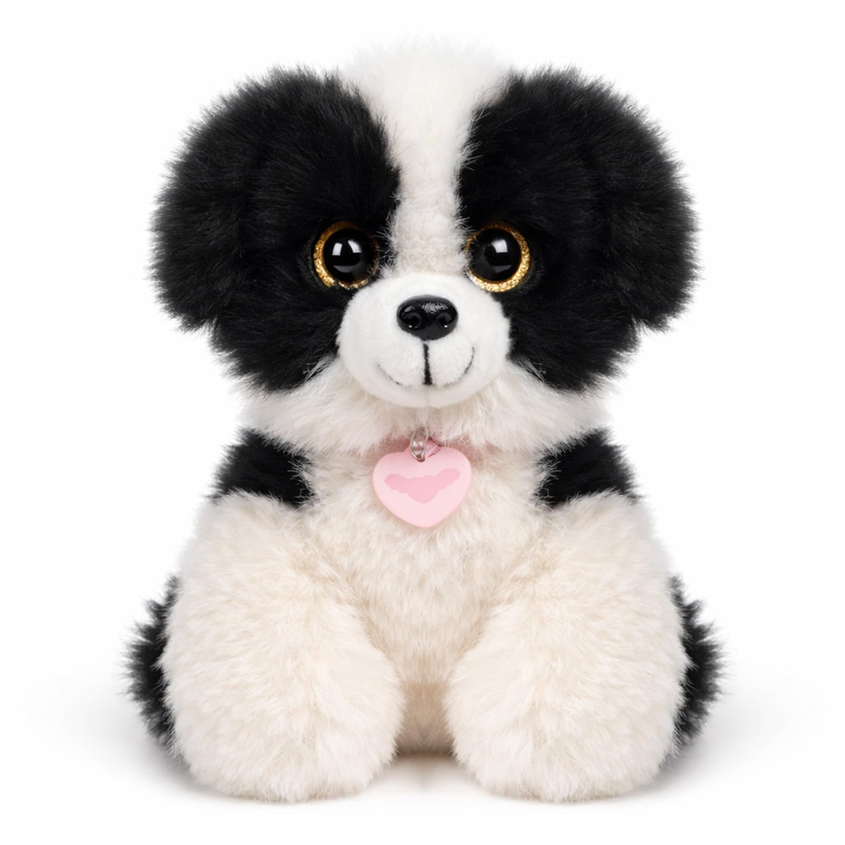 Mushymallow Sitting Dog Stuffed Animal Soft Plush Toy, Black