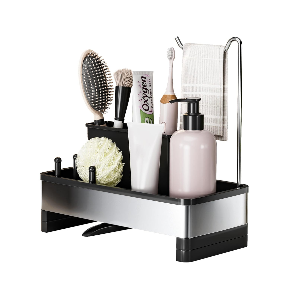 Ewaiira Sponge Holder for Kitchen Sink, Stainless Steel Sink Caddy