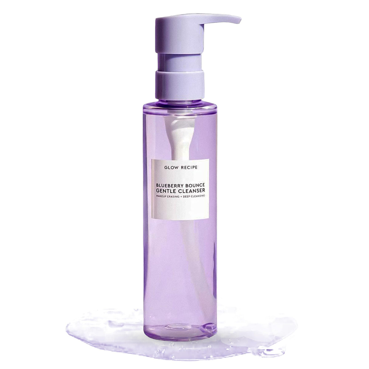 Glow Recipe Blueberry Bounce Exfoliating Face Wash - Foaming Facial Cleanser, Makeup Remover & Clarifying Mask - Hydrating Hyaluronic Acid & Gentle AHA for Sensitive Skin - Korean Skincare, 160ml