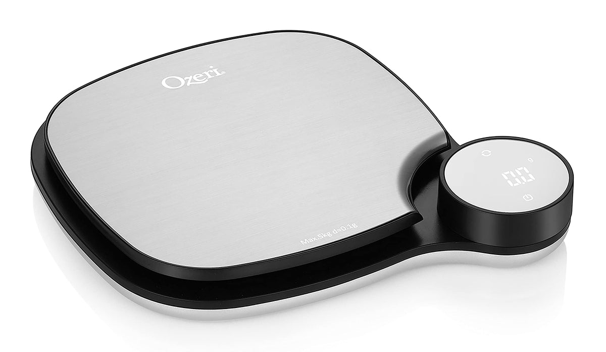 Ozeri ZK26 Kitchen Scale in Stainless Steel with 0.1 g (0.01 oz) Technology
