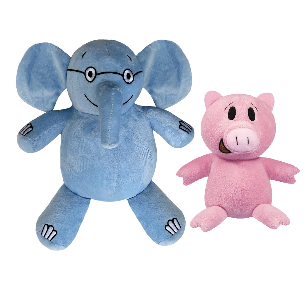 New Blue Elephant and Pink Pig Plush Toys,for Boys and Girls Animal Toys,Christmas Valentine's Day Room Decoration Party Gifts (2PC)