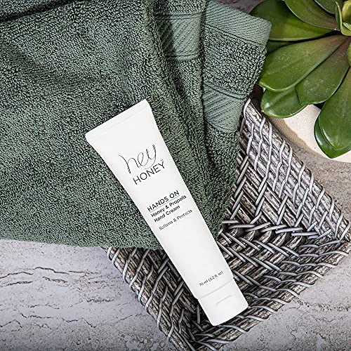 Hey Honey Hand Cream for Extremely Dry Cracked Hands & Elbows - Instant Relief with Shea Butter, Honey & Propolis - Cracked Skin Repair Moisturizer - Fast Absorbing 2.2 Oz - size: 2.2 Fl Oz (Pack of 1)