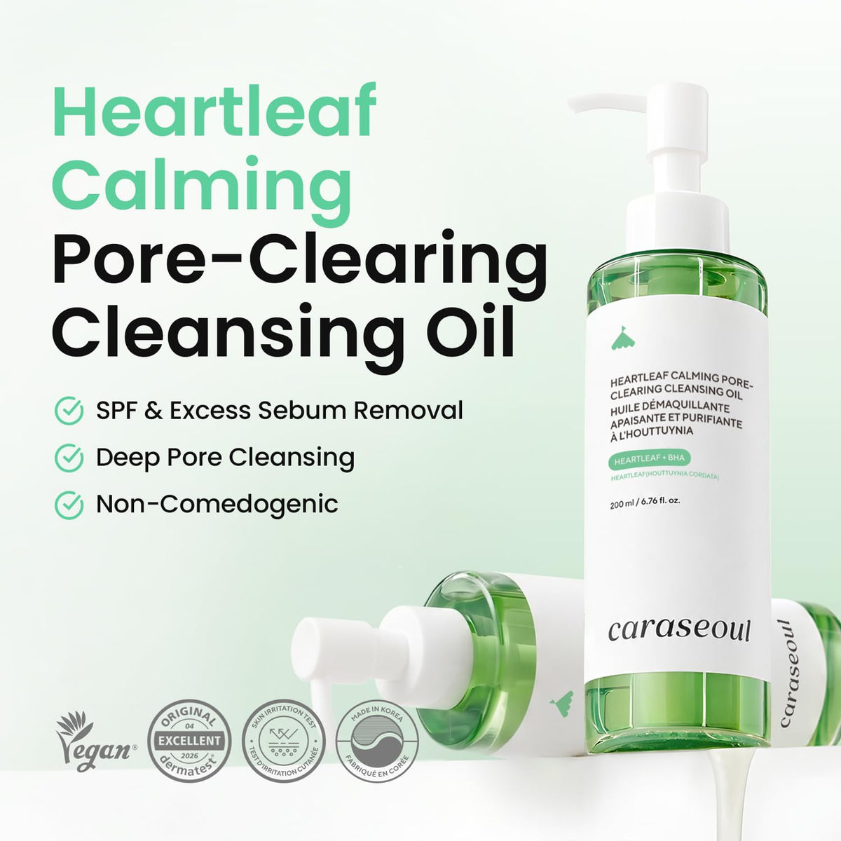 caraseoul Heartleaf Calming Cleansing Oil (200ml/6.76 fl.oz)