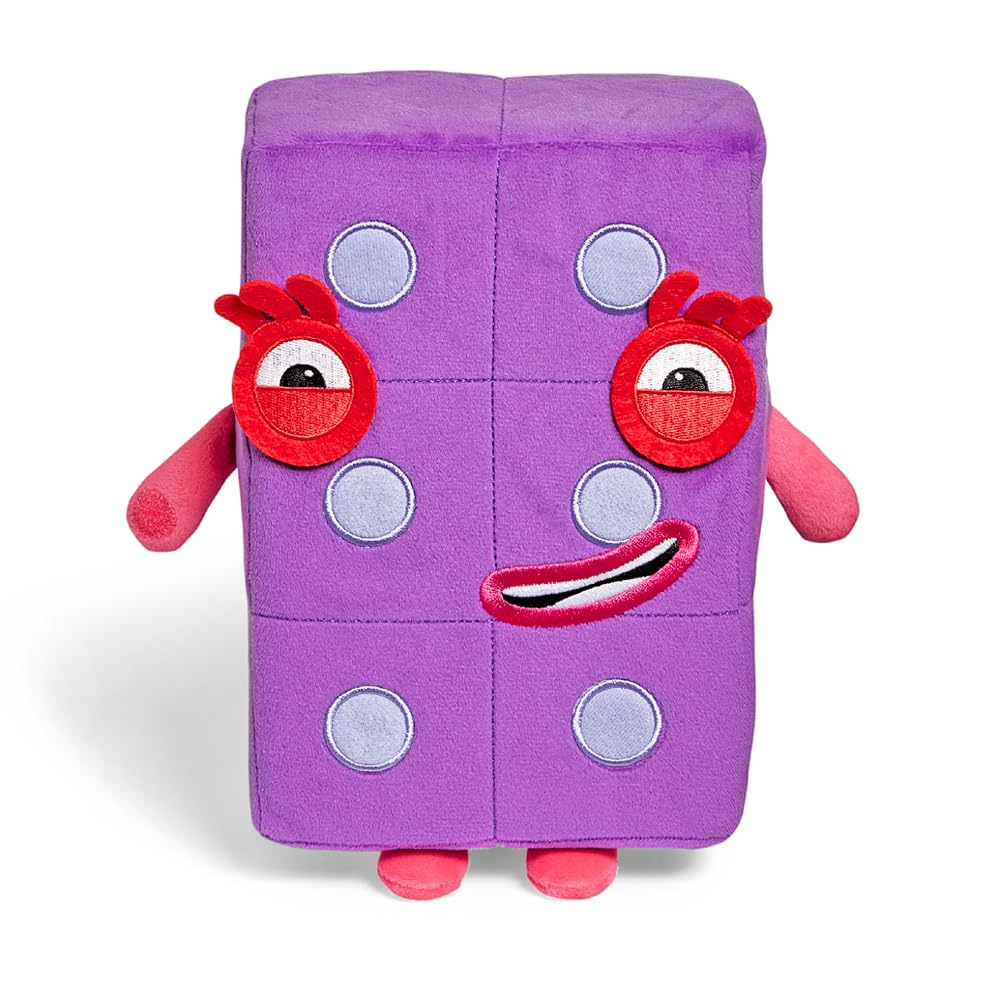 hand2mind Numberblock Six Playful Pal, Plush Figure Toys