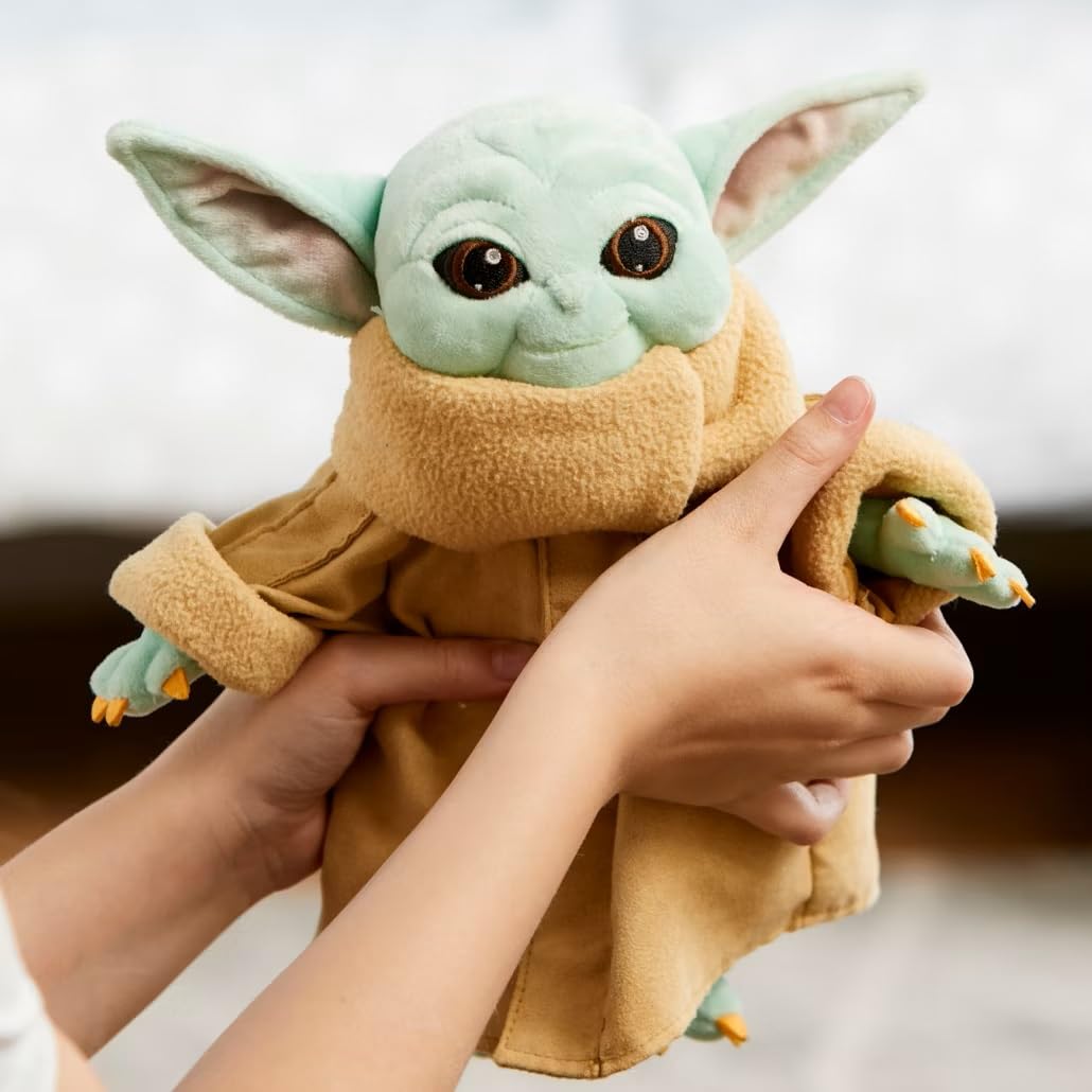 Disney Store Official Grogu Star Wars Toy - Baby Yoda Plush from The Mandalorian - Soft and Snuggly Baby Yoda Disney Plushy with Embroidered Features - Perfect Cuddly Galactic Companion for Fans