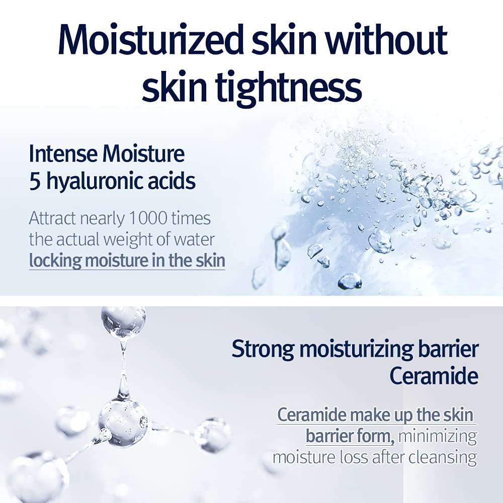 Pyunkang Yul PKY Low pH Cleansing Water Makeup Remover Face Cleanser with Witch Hazel and AHA - Cica, Tea Tree Extract Natural Ingredients Ceramide Micellar Water 9.8 Fl Oz