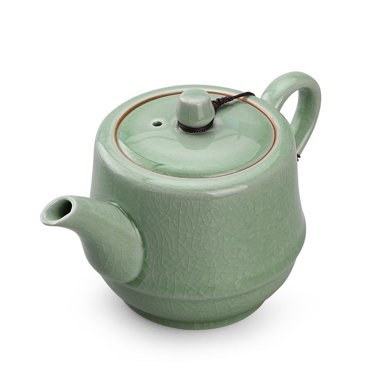 Amoysanli Ceramic Teapot with Infuser for Tea Coffee Milk as Gift Pink Cyan