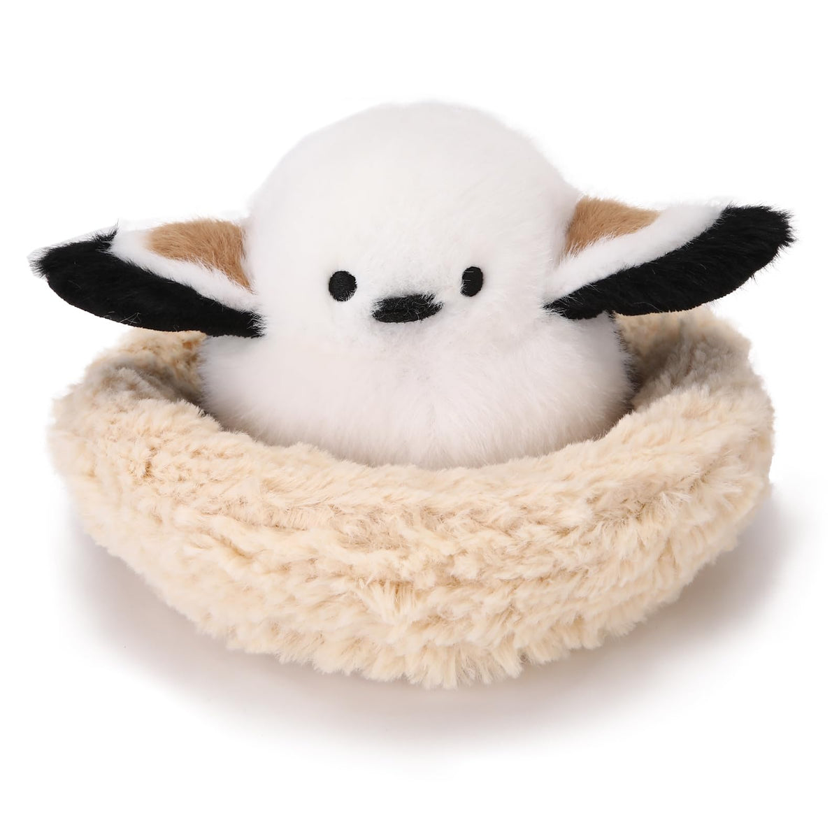 6.7” Bird's Nest Plush Toy Realistic Stuffed Animal Birdhouse Gift for Kids