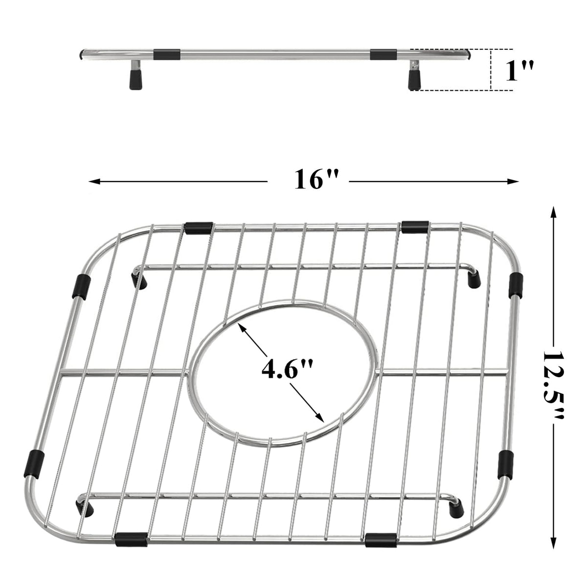 Orgneas Sink Protectors for Single Bowl Kitchen Sink Centered Drain