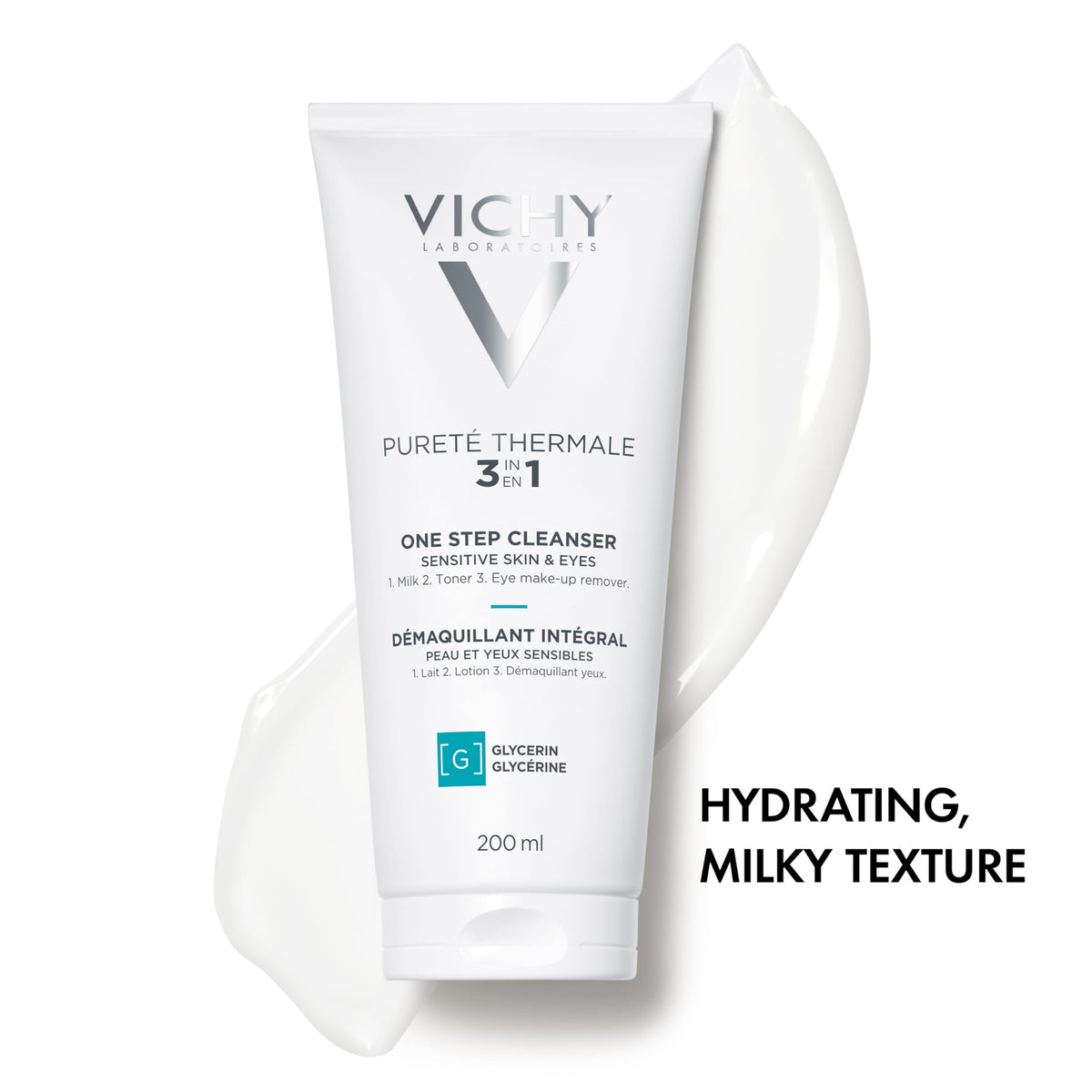 VICHY Pureté Thermale One Step Cleanser for Sensitive Skin, 6.7oz