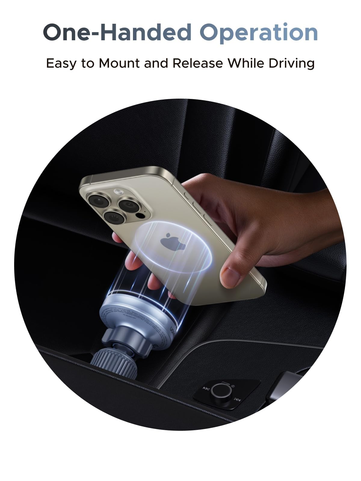 UGREEN MagFlow 25W Qi2.2 MagSafe Compatible Wireless Car Charger