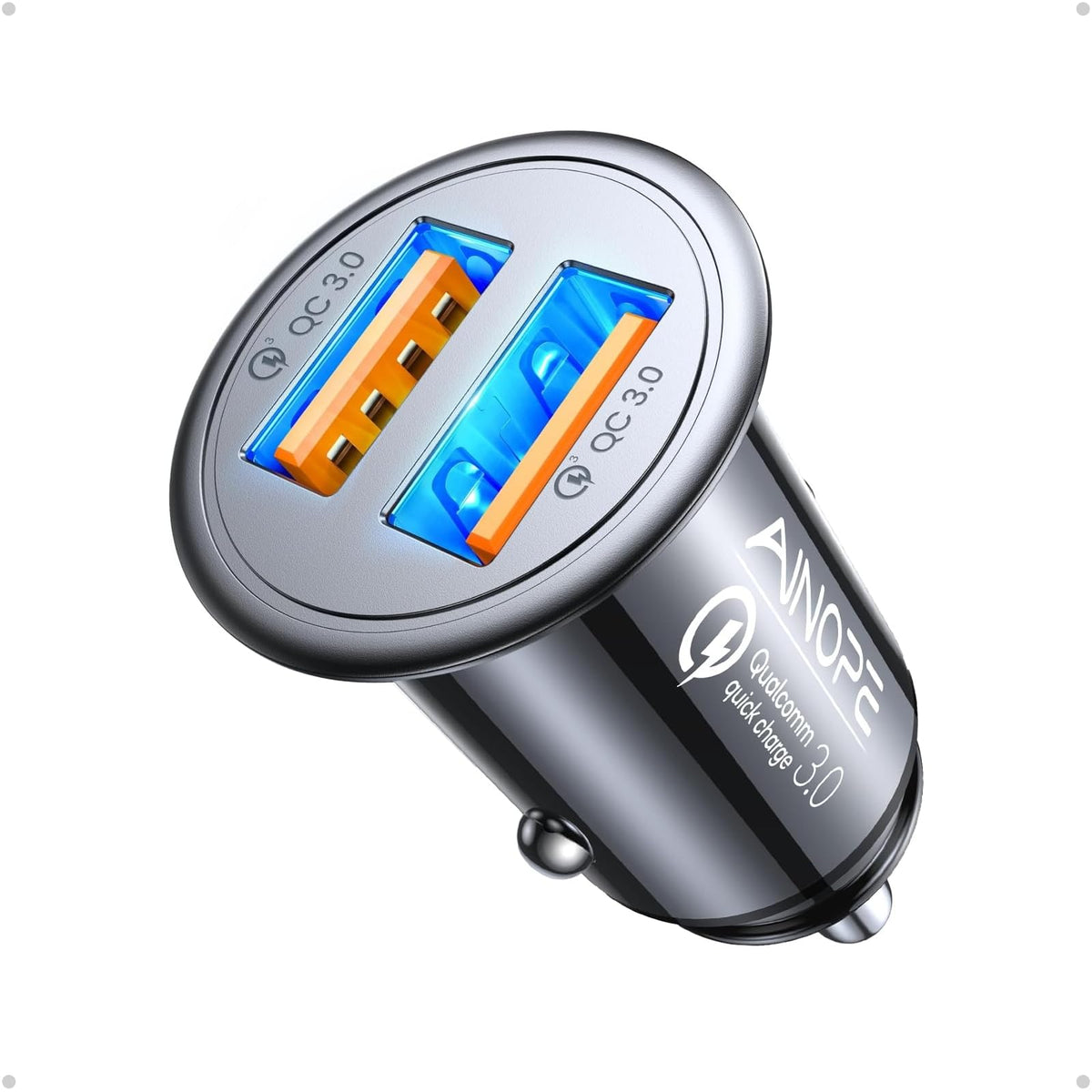 AINOPE QC3.0 USB Car Charger,Cigarette Lighter USB Charger,Fast Car Charger