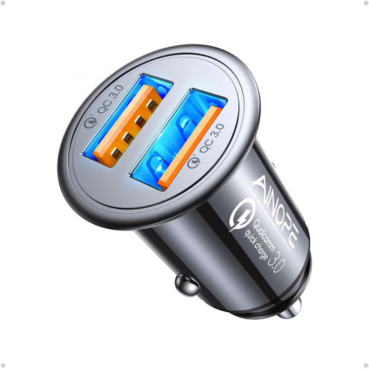 AINOPE QC3.0 USB Car Charger,Cigarette Lighter USB Charger,Fast Car Charger