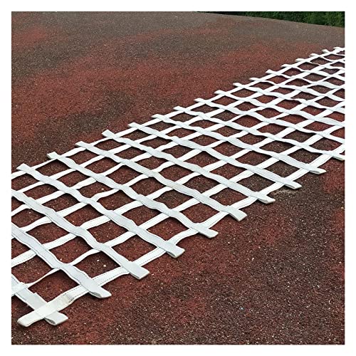 Climbing Cargo Net Heavy Duty,Ninja Net,Rope Ladder for Kids Outdoor Treehouse Backyard Playground Indoor Obstacle Webbing Net for Swing Set Jungle Gym Accessories for Slacklines,White - size: 3x6ft/0.9x1.8m
