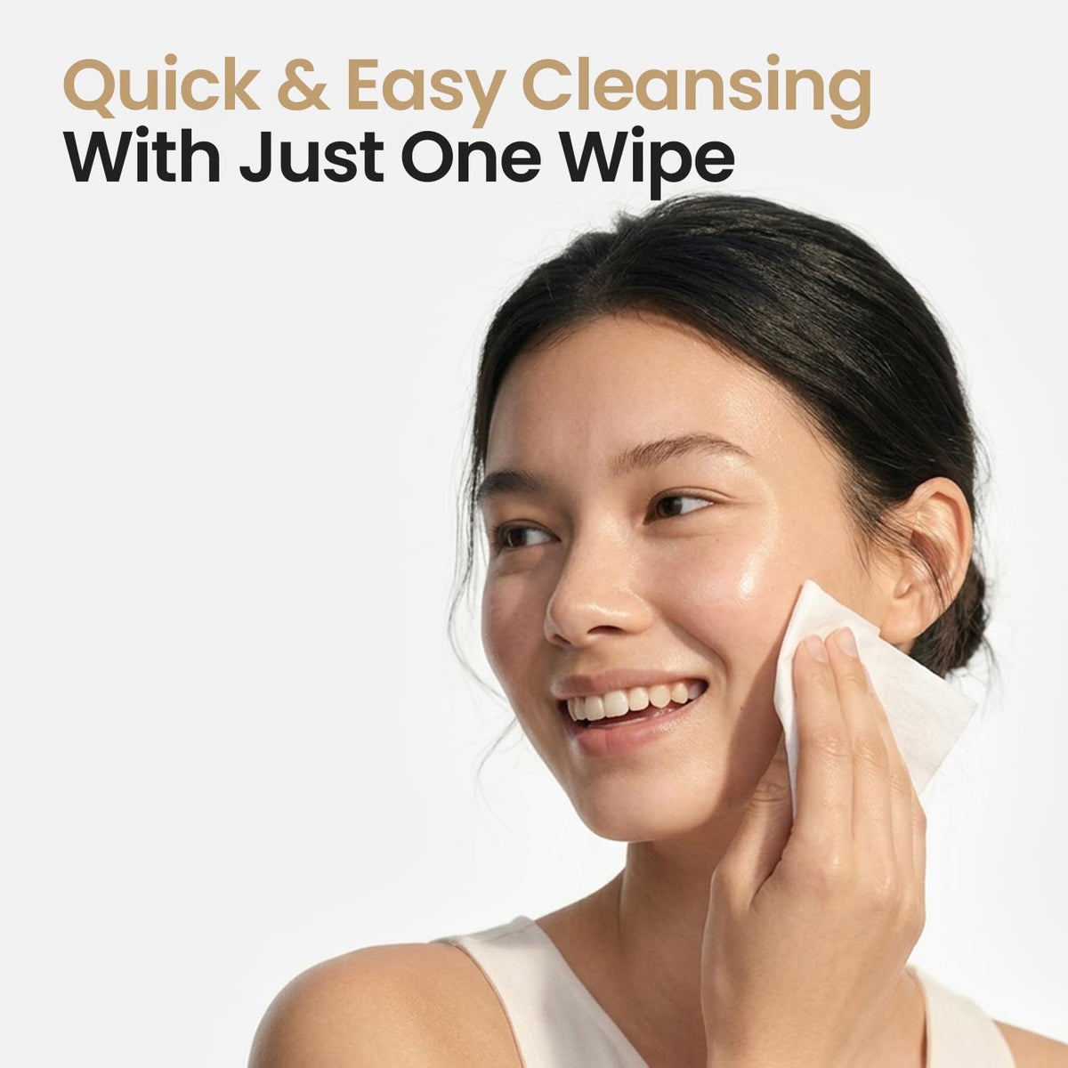 SKINFOOD Rice Cleansing Wipes - Daily Hypoallergenic Rice Nourishing Makeup Remover Tissue Wipe - Facial Skin Clear & Refreshed - Korean Beauty Face Wipes for Women - Travel Makeup Wipes (80 Sheets)