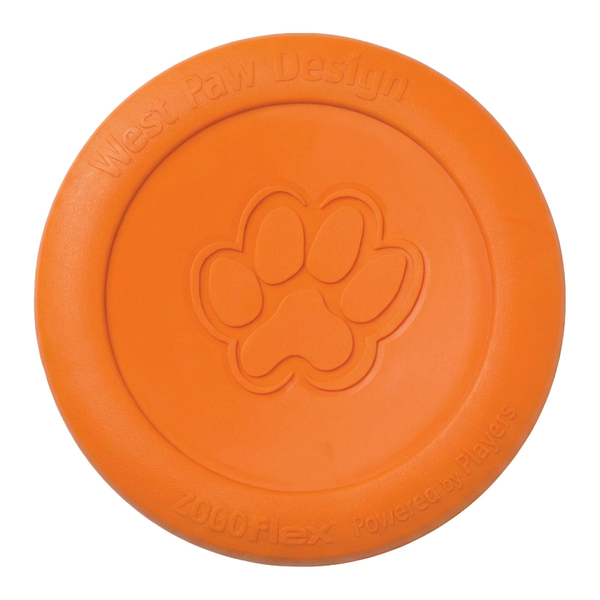 WEST PAW Zisc High-Flying Disc Dog Toy, Large - Tangerine