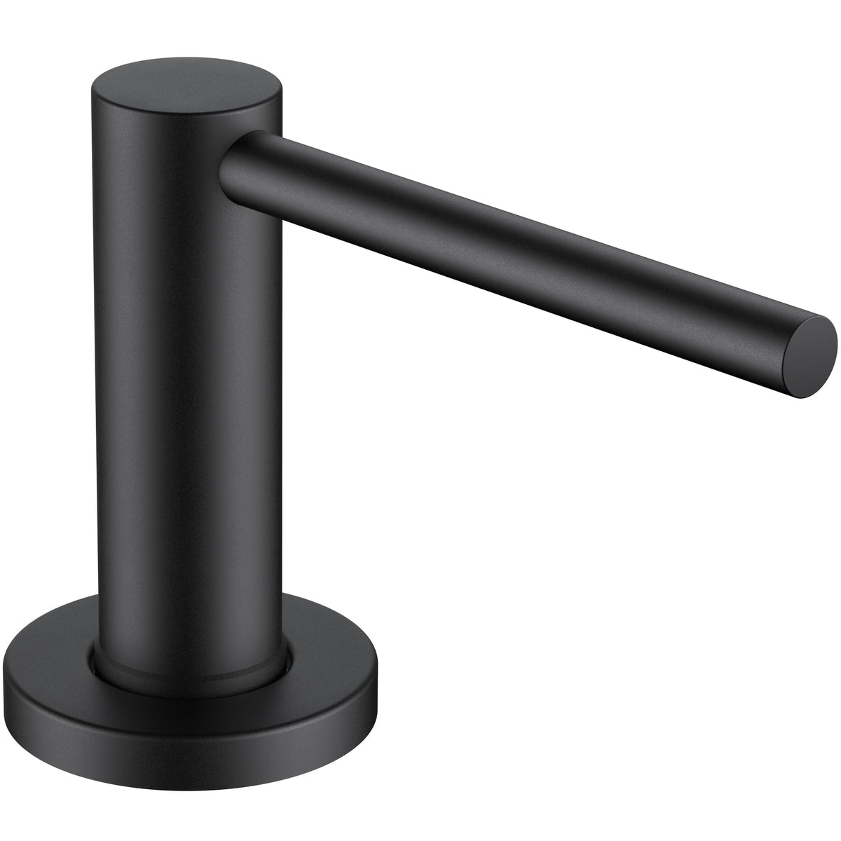 FORIOUS Soap Dispenser for Kitchen Sink, Matte Black Stainless Steel