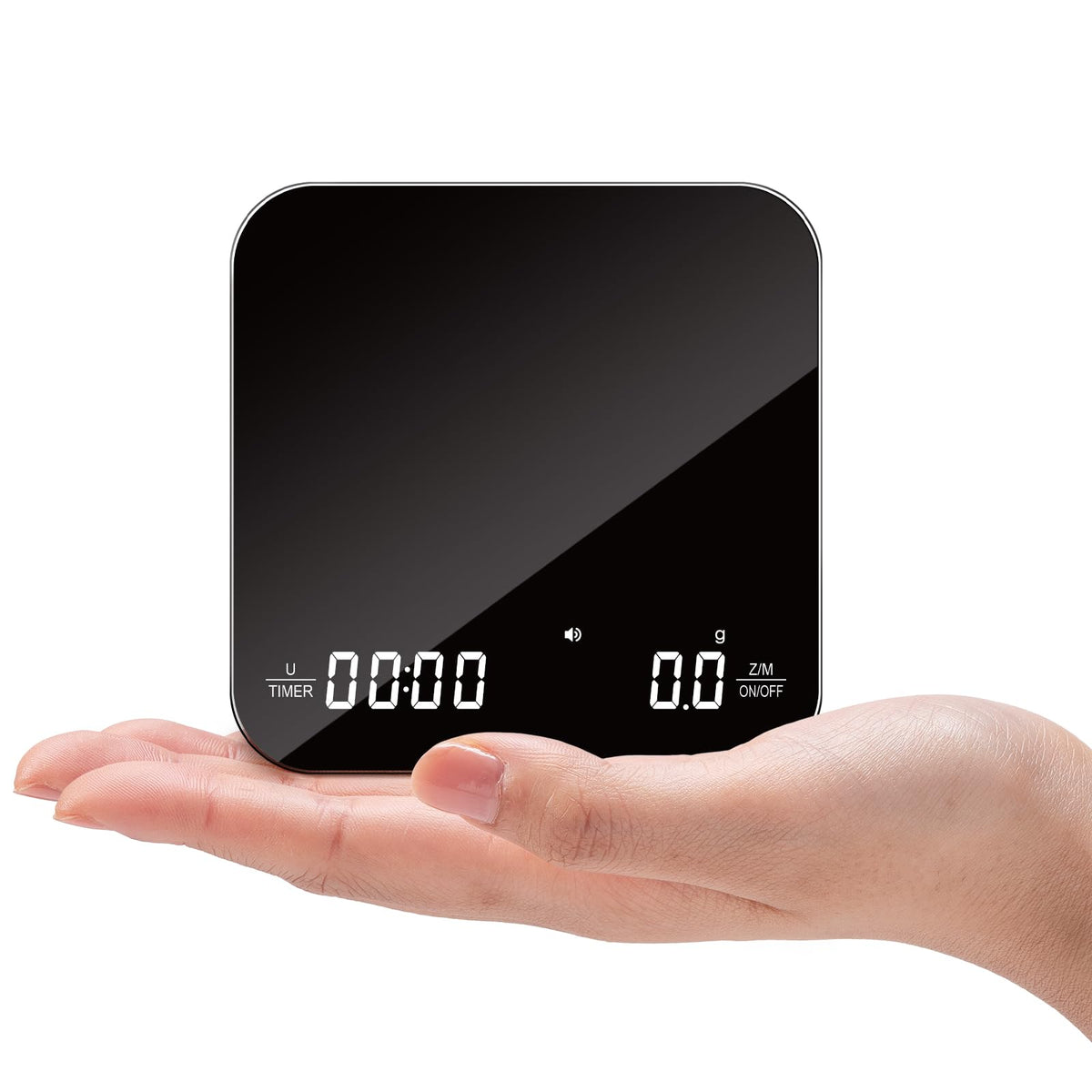 Mik-Nana Mini Coffee Scale with Timer, 2kg/0.1g Rechargeable Espresso Scale
