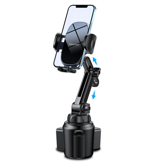Miracase [Upgraded Version] Cup Phone Holder for Car, Universal Adjustable Long Neck Car Phone Mount Cradle Friendly Compatible with iPhone Samsung Google and All 4.0-7.0 inches Smartphones