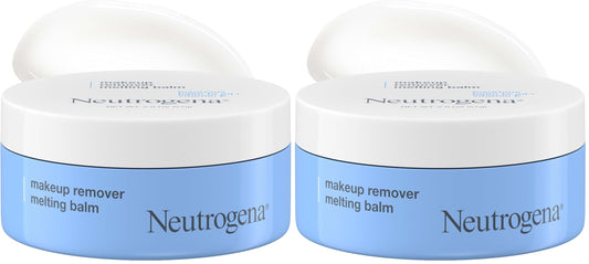 Neutrogena Makeup Remover Melting Balm to Oil with Vitamin E, Gentle and Nourishing Cleansing Balm for Eyes, Lips, or Face, Travel-Friendly for On-the-Go, 2.0 oz (Pack of 2)