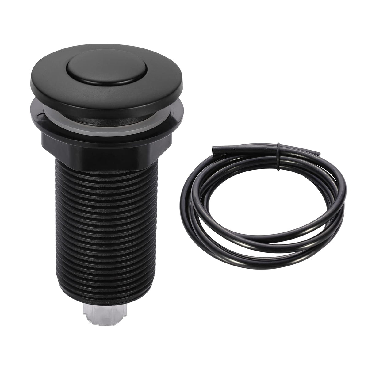 RQYEKDO 2.5" Garbage Disposal Air Switch Matte Black Sink Top Push Button