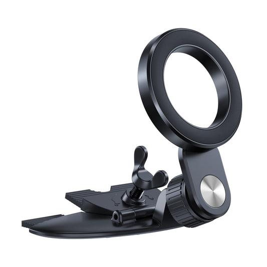 1Zero for MagSafe CD Phone Holder for Car, Foldable Longarm CD Phone Mount
