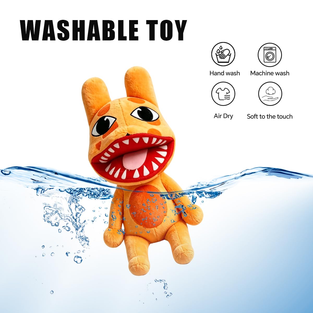 Animal Hospital Plush, Horror Game Collectible Plushies, 11inch Soft Plush Toy for Game Fans, Collectors & Kids, Premium Quality Material with Expressive Design (Orange Mutant Bunny)
