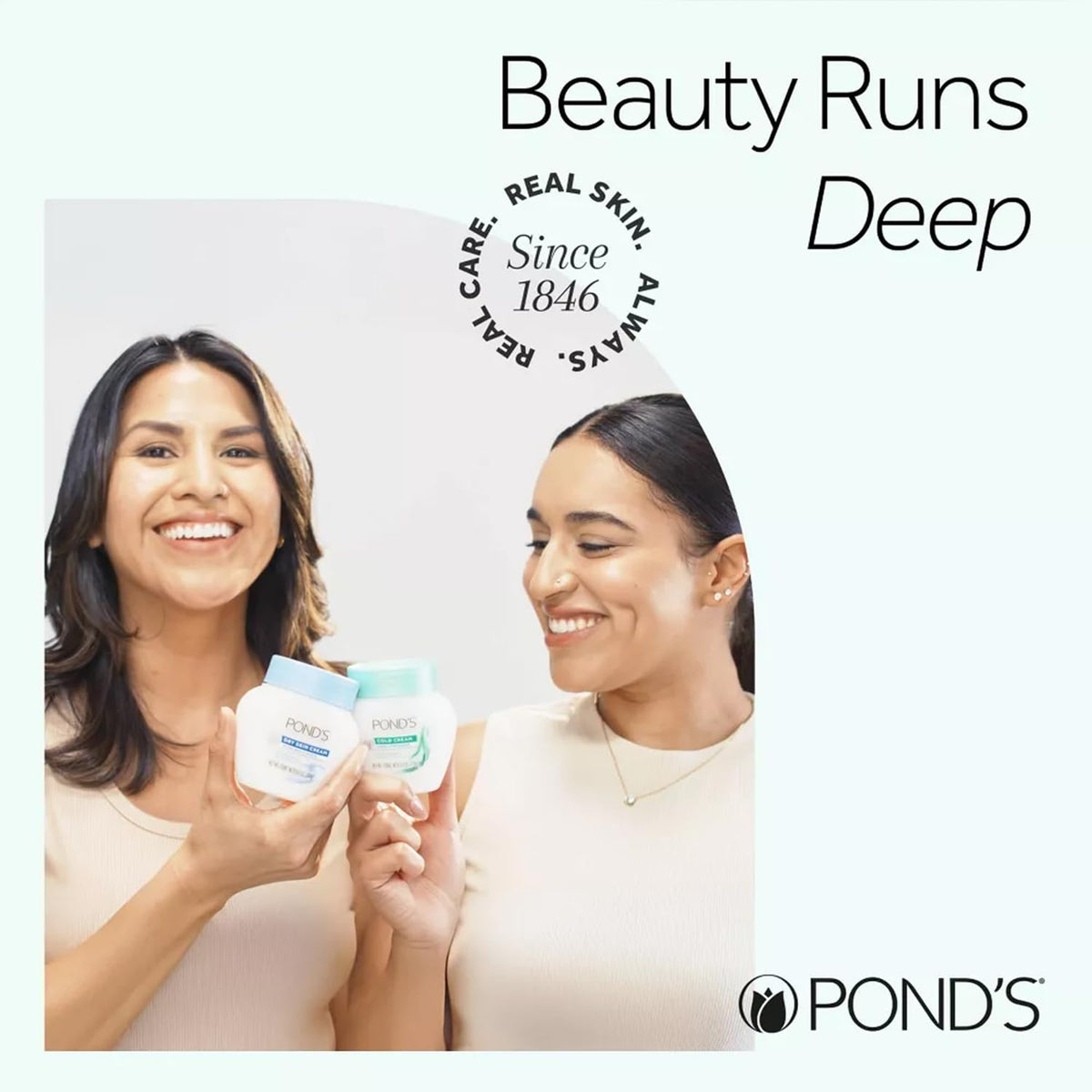 Pond’s Cold Cream Make-Up Remover, Deep Cleanser 2-Pack – Non-Comedogenic, Hypoallergenic, Dermatologist-Tested, 6.1 Oz Ea