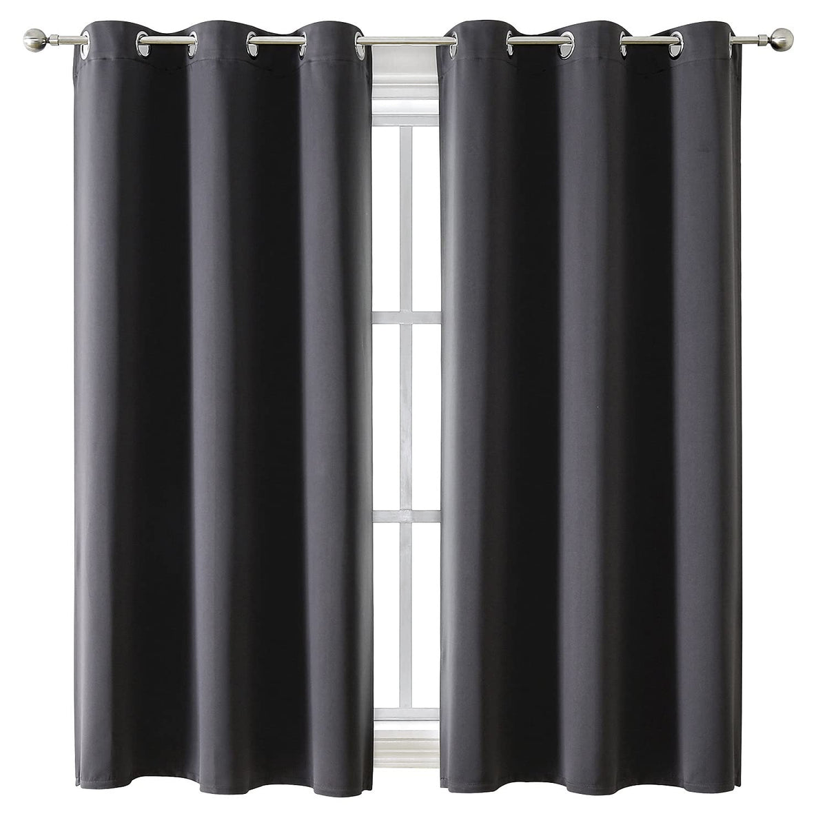 ChrisDowa Blackout Curtains for Bedroom and Living Room 63 Inches Long