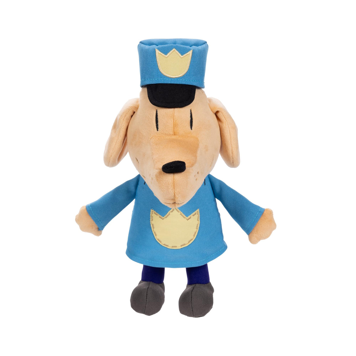 JAKKS Pacific Dog Man Feature Plush, Ears Flip Up and Down, Squeeze for Fun Sound Effect, Toot! Collect All Dogman Plush, Based on The Dog Man Movie