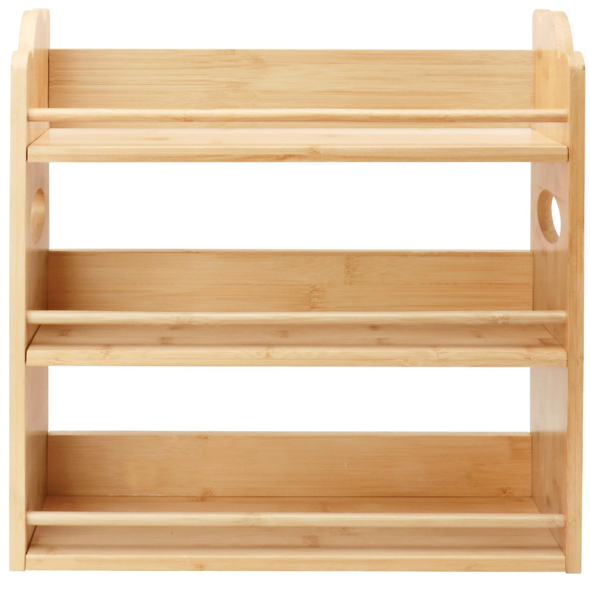 Thalomely 3-Tier Bamboo Spice Rack, Wall Mount & Countertop Spice Organizer