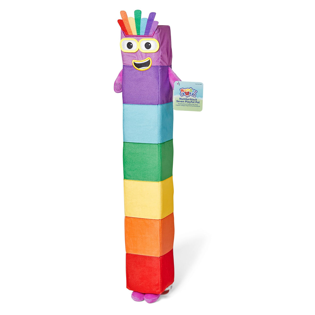 hand2mind Numberblock Seven Playful Pal, Plush Figure Toys