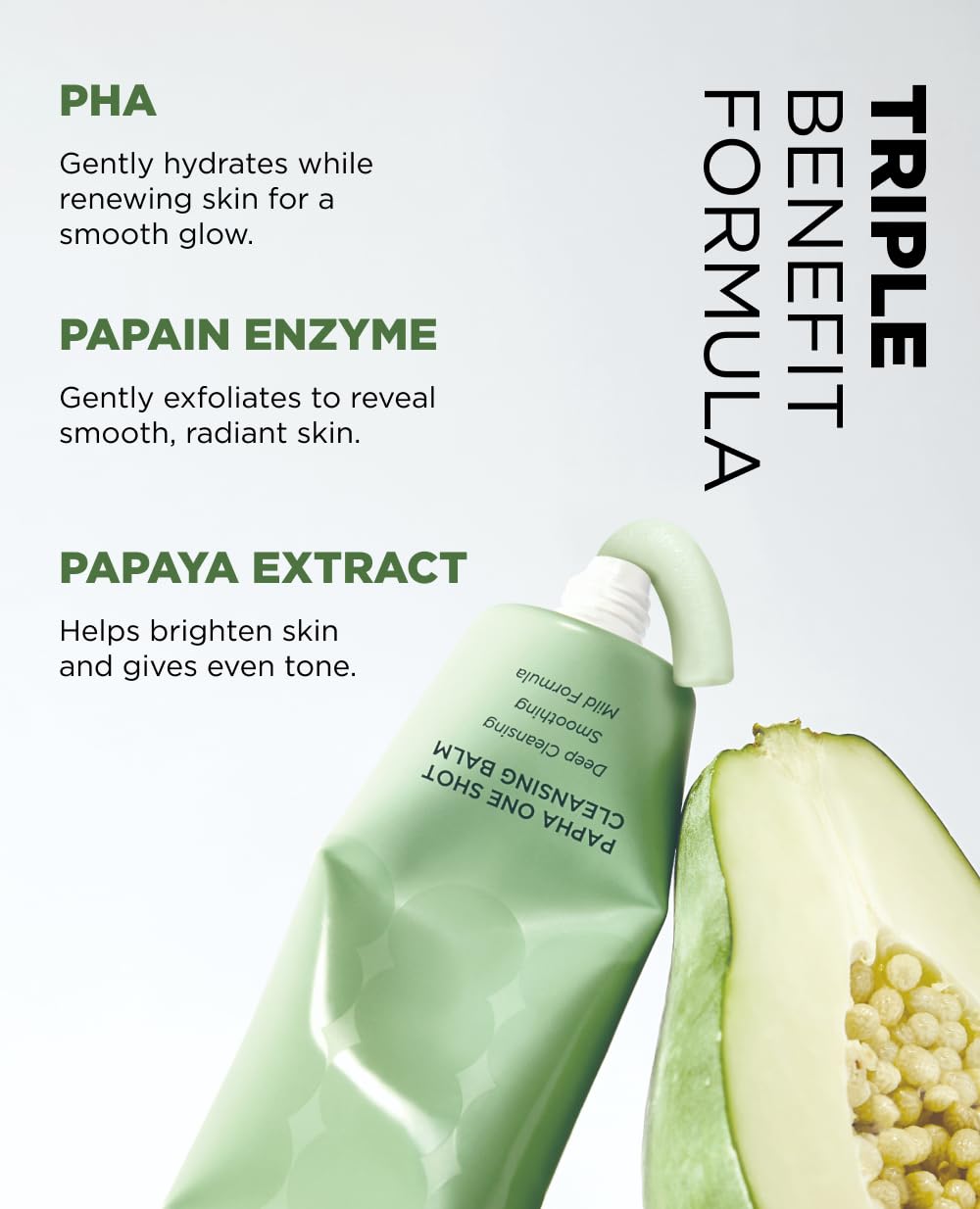 EITHER& PAPHA One-Shot Cleansing Balm, Makeup Remover, Oil Cleanser