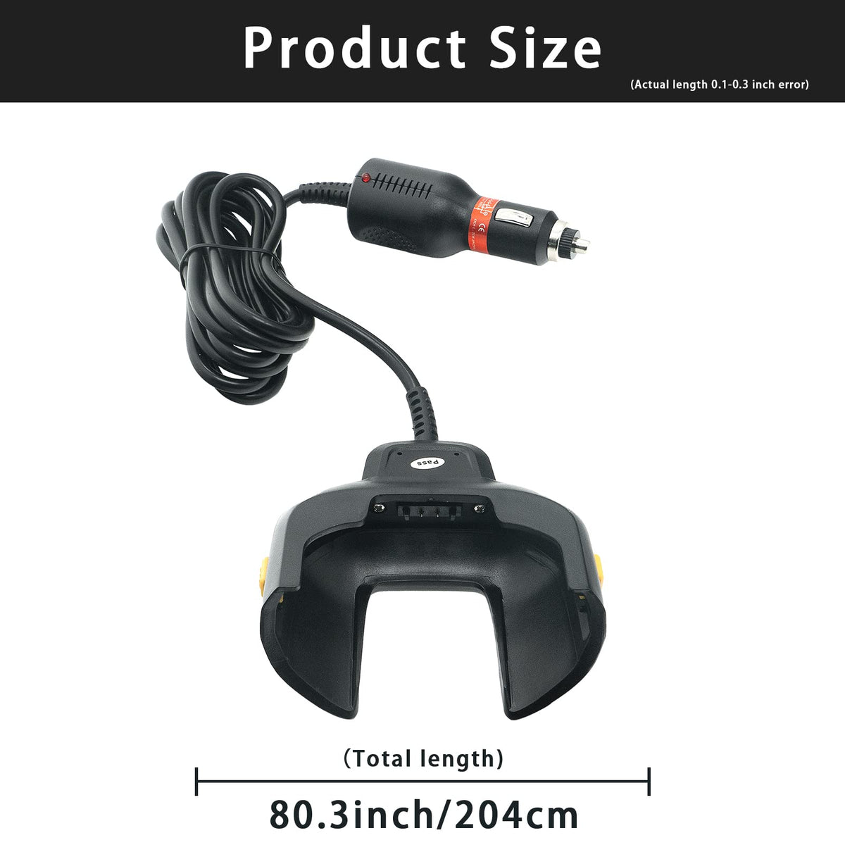 Scanner Charger,Vehicle Charger Cable Car Charger for Zebra Symbol TC70 TC77 TC70X TC72 TC75,Android Barcode Scanners