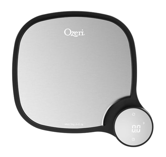 Ozeri ZK26 Kitchen Scale in Stainless Steel with 0.1 g (0.01 oz) Technology