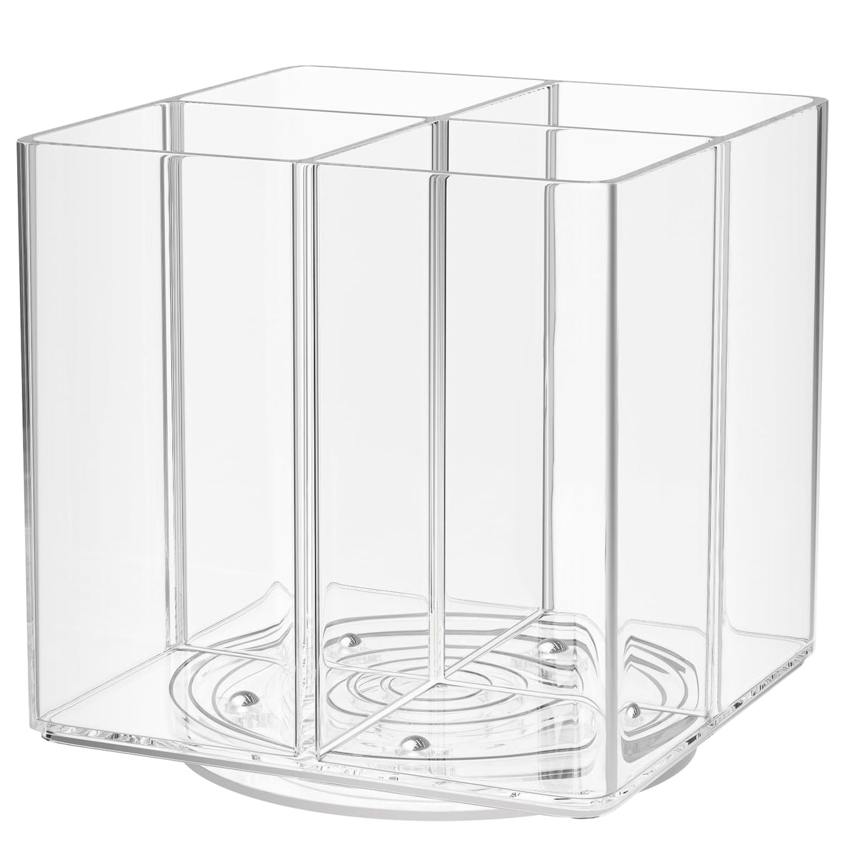 Drink Packet Organizer, Rotating Turntable Organizer with 4 Compartments