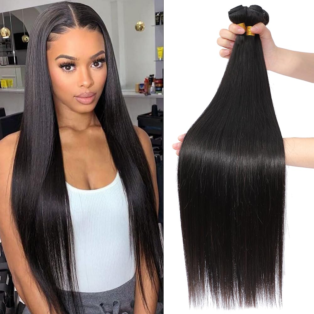 Fashion Vila Straight Bundles Human Hair 3 Bundles 24 26 28 Inch 100% Unprocessed Brazilian Virgin Remy Hair Straight Human Hair