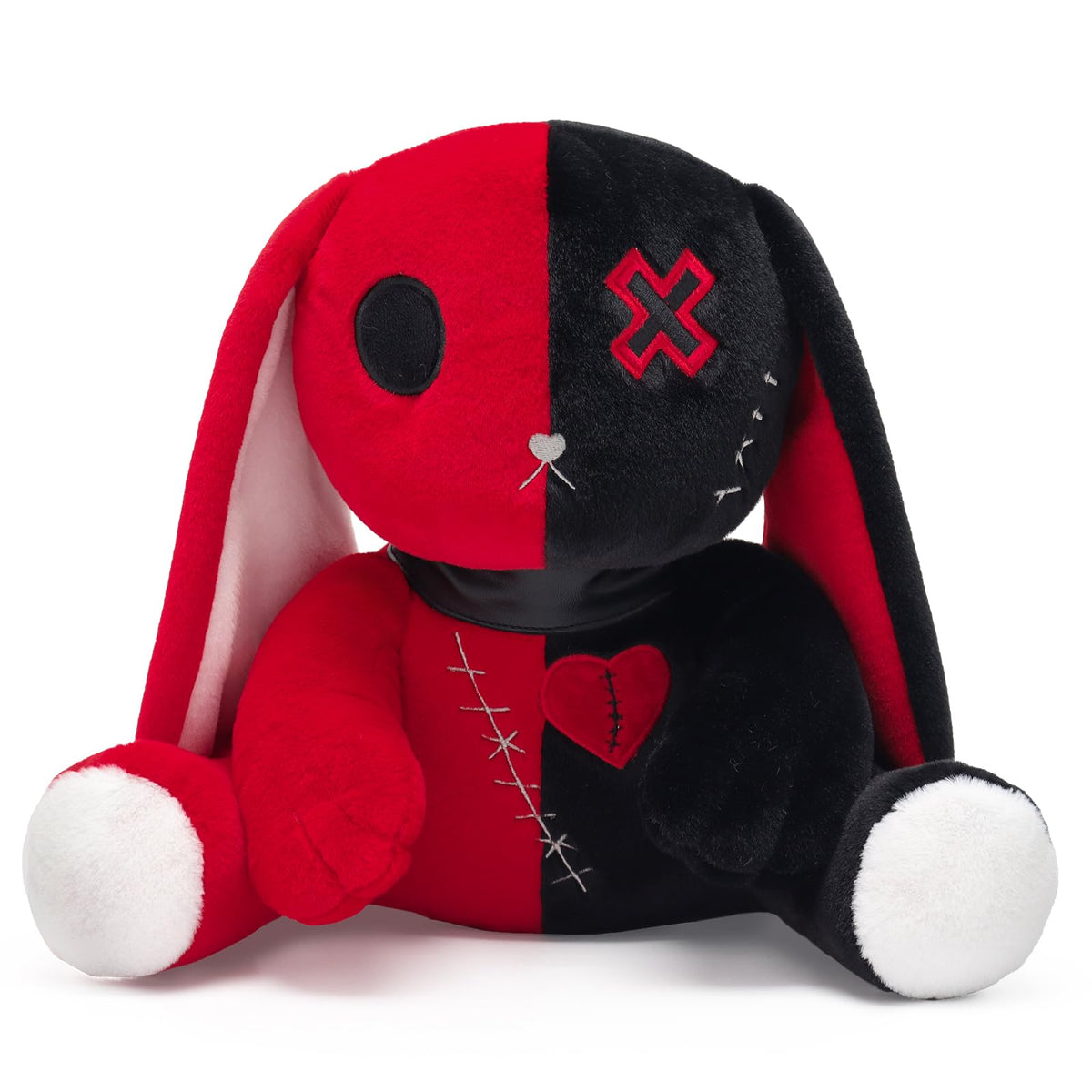 Goth Bunny Plush Horror Easter Creepy Spooky Crazy Rabbit Plushie Toy