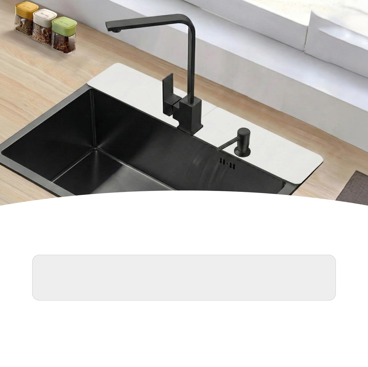 Customizable Kitchen Sink Faucet Mat: 30"Lx5.5"W Absorbent Splash Guard